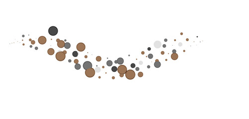  Colorful assorted confetti with serpentine on white