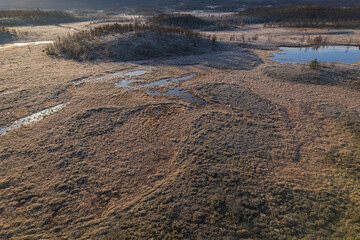 Herbst am Flatruetvägen im Jämtland, Schweden	