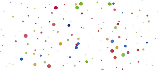 Multicolor confetti abstract background with a lot of falling pieces, isolated on a white background.