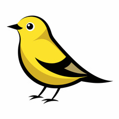 Solid black outline Gold crest animal vector