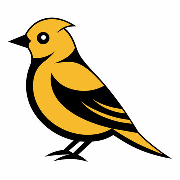 recommend clip art: Solid black outline Gold crest animal vector