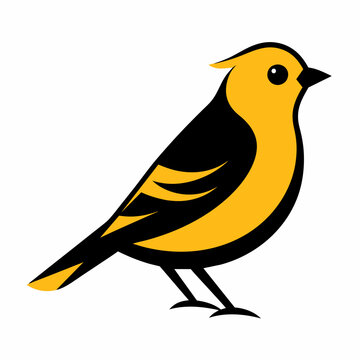 recommend clip art: Solid black outline Gold crest animal vector