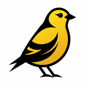 recommend clip art: Solid black outline Gold crest animal vector