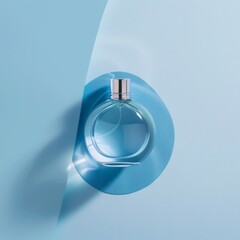 Simple perfume packaging mockup, minimalist background