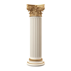 Fototapeta premium architecture of column transparent background