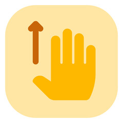 Editable four fingers swipe up vector icon. Part of a big icon set family. Perfect for web and app interfaces, presentations, infographics, etc