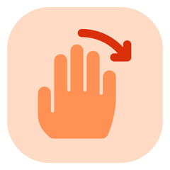 Editable hand swipe left vector icon. Part of a big icon set family. Perfect for web and app interfaces, presentations, infographics, etc
