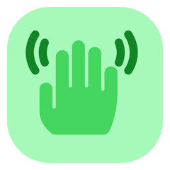 Editable hand wave vector icon. Part of a big icon set family. Perfect for web and app interfaces, presentations, infographics, etc