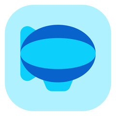 Editable zeppelin vector icon. Vehicles, transportation, travel. Part of a big icon set family. Perfect for web and app interfaces, presentations, infographics, etc