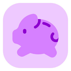 Editable piggy bank vector icon. Part of a big icon set family.  Finance, business, investment, accounting. Perfect for web and app interfaces, presentations, infographics, etc