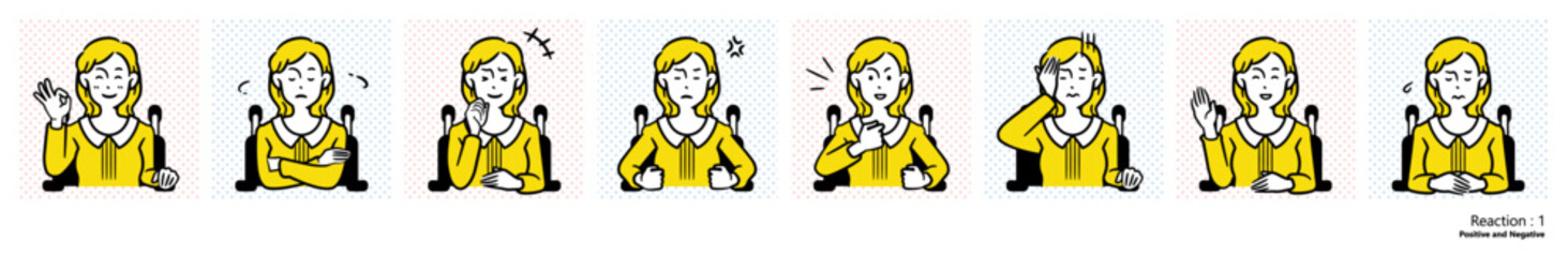 車椅子の女性｜リアクション１