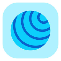 Editable gym ball vector icon. Part of a big icon set family. Perfect for web and app interfaces, presentations, infographics, etc