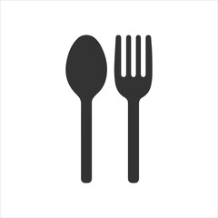 Fork and spoon icon restaurant cafe symbol vector image.eps