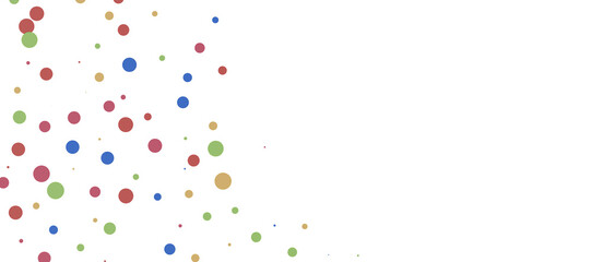 Sunburst and colorful confetti background frame illustration