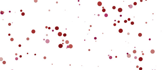 Glittering confetti on a transparent background. Holiday confetti png. red confetti falls from the sky.