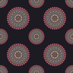 seamless pattern with mandala