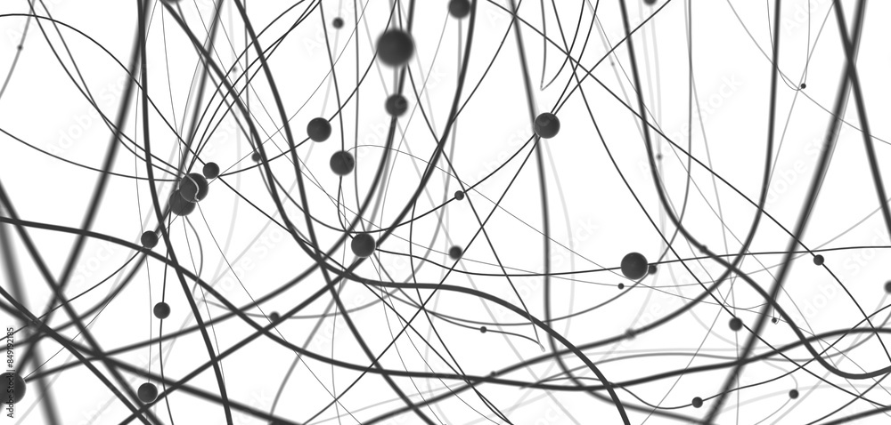 Aufkleber The structure of the network connection of points and lines. Data technology.