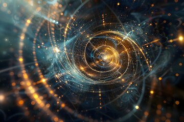 Obraz premium Quantum Physics Background