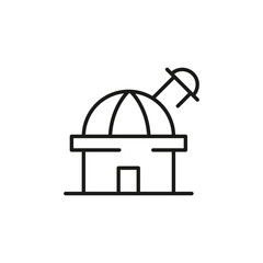 Observatory icon. Simple observatory icon for social media, app and web design. Vector illustration.