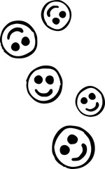 Smiling Emojis Decor. Smileys. Emoticons Pattern