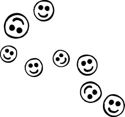 Smiling Emojis Decor. Smileys. Emoticons Pattern