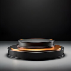 Photo of a beautiful podium for products, business, etc. generative ai
