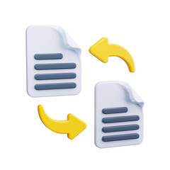 files 3d render icon