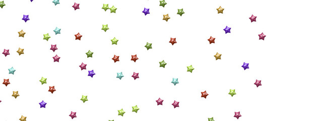 Rainbow Rainfall: Experience the Magic of a 3D Colorful Stars Shower