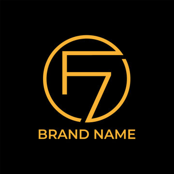 F7 circle logo for company