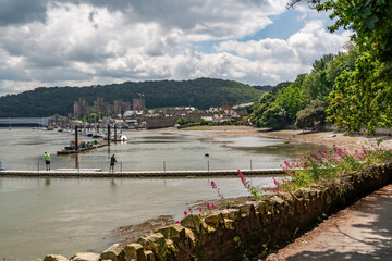 walking around Conwy in North Wales