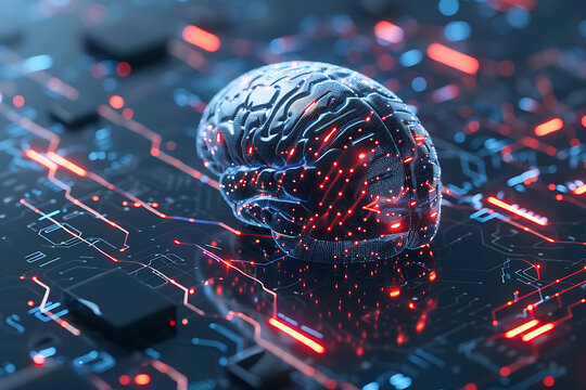 Language model of artificial intelligence with chips.