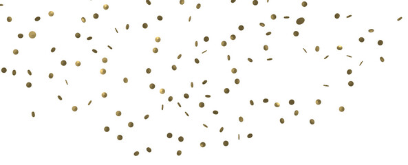 Glittering Triumph: Mind-Blowing 3D Illustration of Golden Confetti Celebration