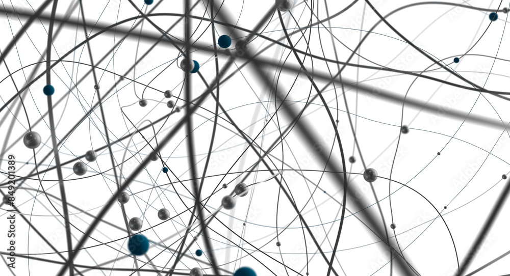 Leinwandbilder Global network background. Connecting triangles. Globe of the earth. abstract planet in space. 3d rendering
