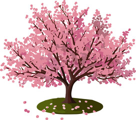 Obraz premium 벚꽃, 벚꽃잎, 꽃잎, 꽃, 봄, 벚꽃 봄, 벚꽃 벡터, 벚꽃 나무, 꽃송이, cherry, cherry blossom, 벚꽃 축제, 벚꽃 일러스트, 벚꽃 이미지, 벚꽃 캐릭터,