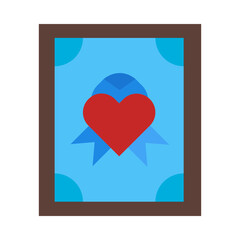 Charity Poster flat icon