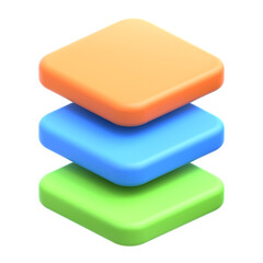3d icon Layer, 3d illustration, 3d element, 3d rendering.