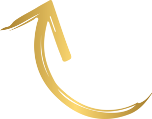 Grunge brush stroke arrow