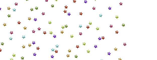 Dazzling Delight: Witness the Brilliance of a 3D Colorful Stars Downpour