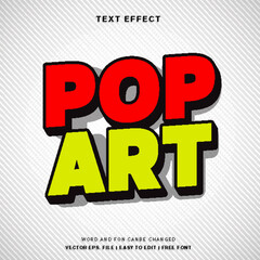 POP ART Text Effect - Editable Text Effect Style.