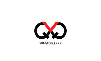 QXQ QVQ Abstract initial monogram letter alphabet logo design
