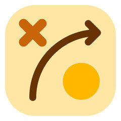 Editable strategy arrow vector icon. Part of a big icon set family. Perfect for web and app interfaces, presentations, infographics, etc