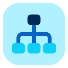 Editable organization chart vector icon. Part of a big icon set family. Perfect for web and app interfaces, presentations, infographics, etc