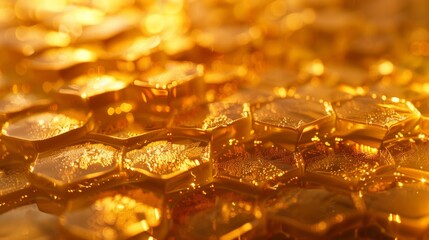 The Golden Honeycomb Pattern