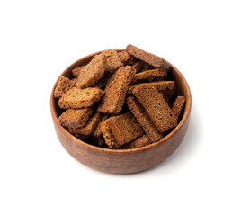 Rye Croutons, Brown Bread Rusks, Crispy Bread Cubes, Dry Rye Crouoton Crumbs, Brown Roasted Rusks