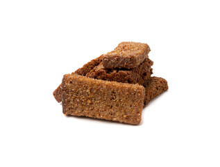 Rye Croutons, Brown Bread Rusks, Crispy Bread Cubes, Dry Rye Crouoton Crumbs, Brown Roasted Rusks