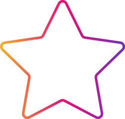 Star Shape Gradient Frame