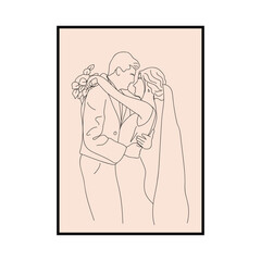 Weeding Line Art & Illustration Design