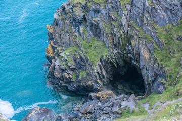 Dublin, Ireland - seaside under blue sky and white clouds