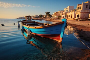 Serene scenario by the sea in Sharm El Sheikh, Egypt., generative IA