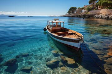 Serene scenario by the sea in Sharm El Sheikh, Egypt., generative IA